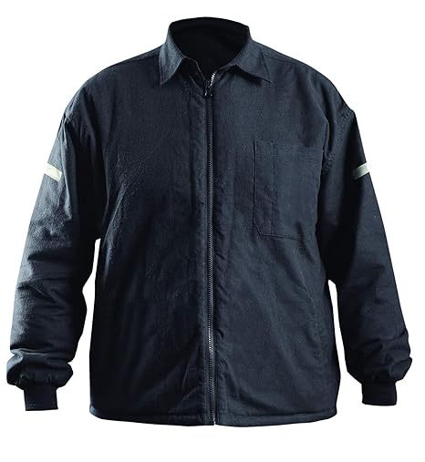 Hi-vis parka with removable flannel jacket