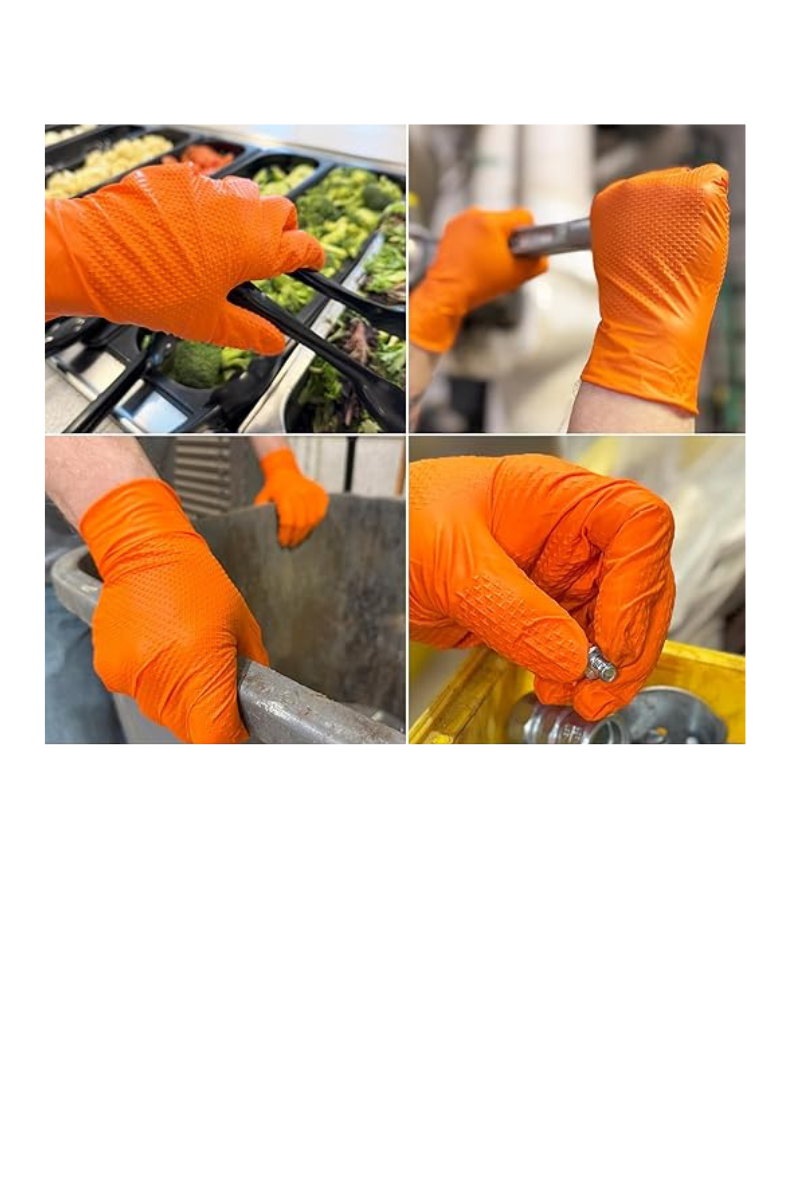 Iron Grip Heavy-Duty Nitrile Gloves - 8 Mil Thickness - Industrial Grade (100ct Box)